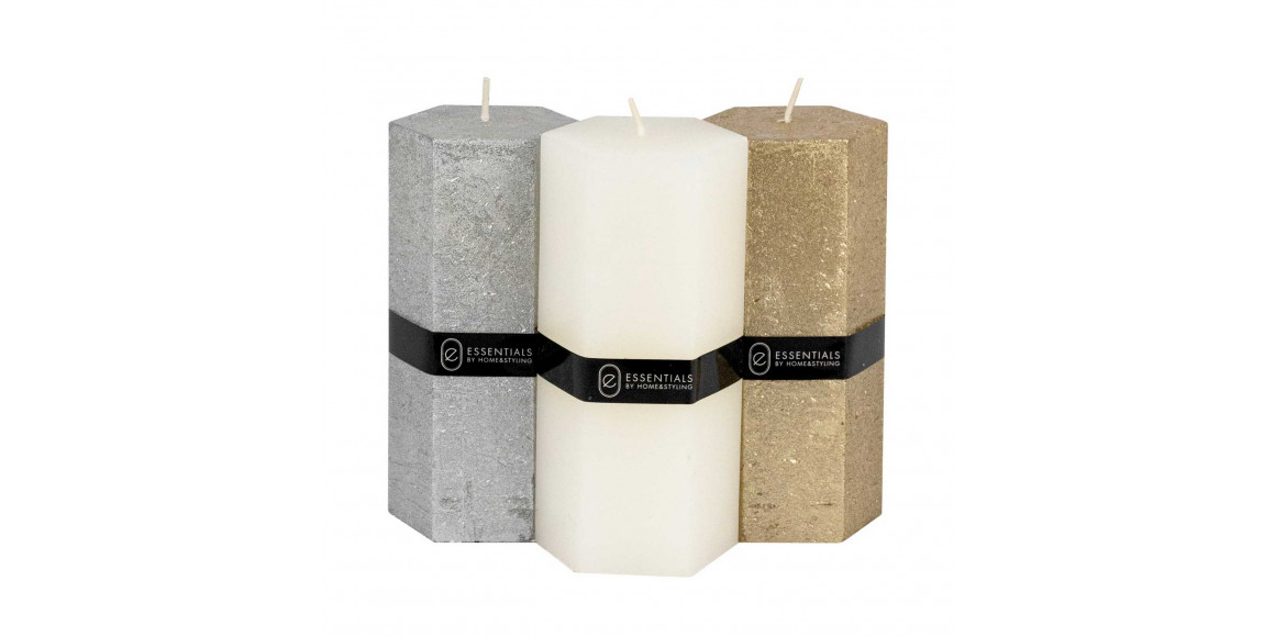 Մոմ KOOPMAN PILLAR HEXAGON 7X14CM 3 (068444) (420213460)