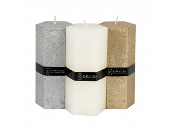 Candle KOOPMAN PILLAR HEXAGON 7X14CM 3 (068444) (420213460)