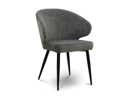 Chair MAMADOMA ROB ЧЕРНЫЙ/STEEL LUX d09 