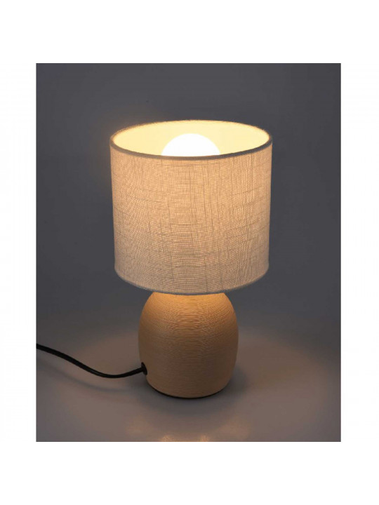 Լուսամփոփ KOOPMAN TABLE LAMP CERAMIC E14 26CM (122238) (LP9000010)