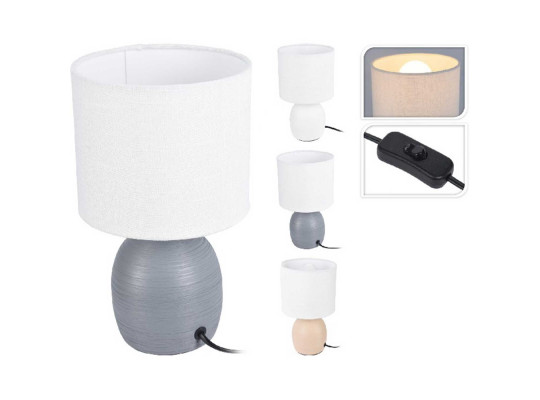 Լուսամփոփ KOOPMAN TABLE LAMP CERAMIC E14 26CM (122238) (LP9000010)