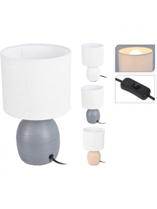 Լուսամփոփ KOOPMAN TABLE LAMP CERAMIC E14 26CM (122238) (LP9000010)
