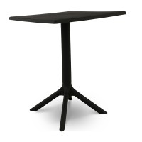 Garden table KOOPMAN TABLE SQUARE BLACK GRS PP (LF2000200)