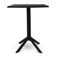 Garden table KOOPMAN TABLE SQUARE BLACK GRS PP (LF2000200)
