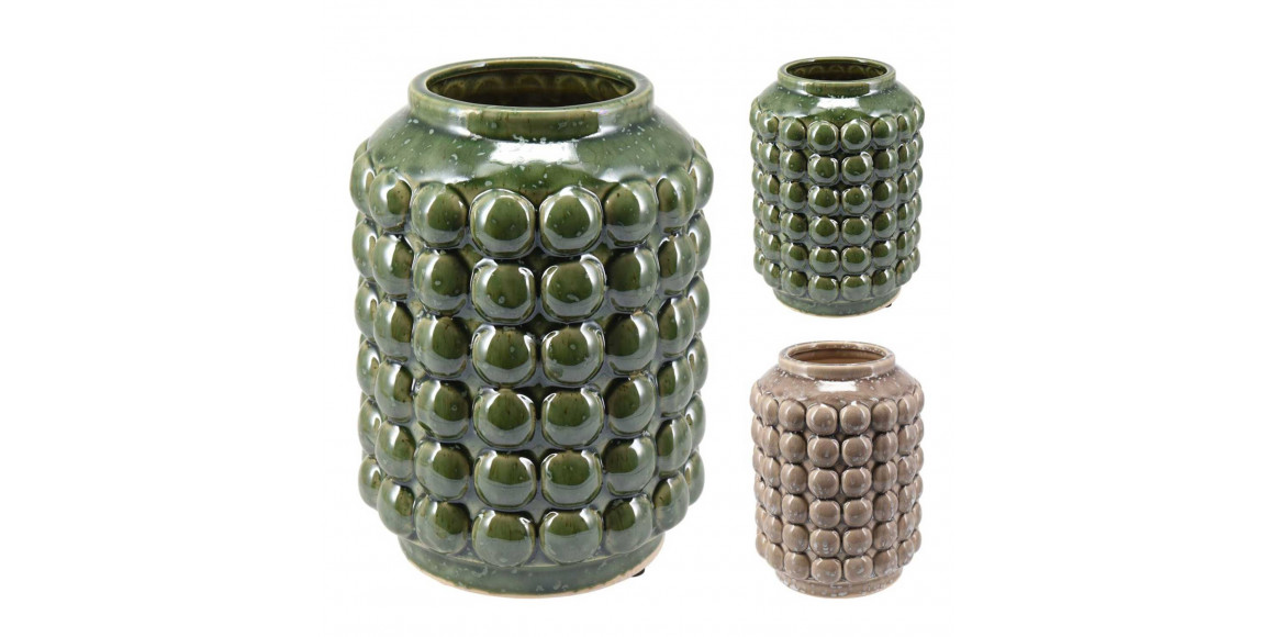 Ծաղկաման KOOPMAN VASE BOBBLE 19CM 2ASS CLR (981668) (095202960)
