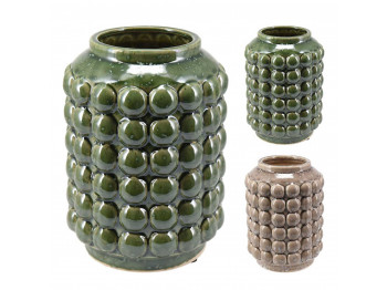 Vases KOOPMAN VASE BOBBLE 19CM 2ASS CLR (981668) (095202960)