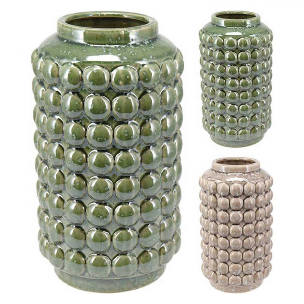 Ваза KOOPMAN VASE BOBBLE 27CM 2ASS CLR (981712) (095202970)