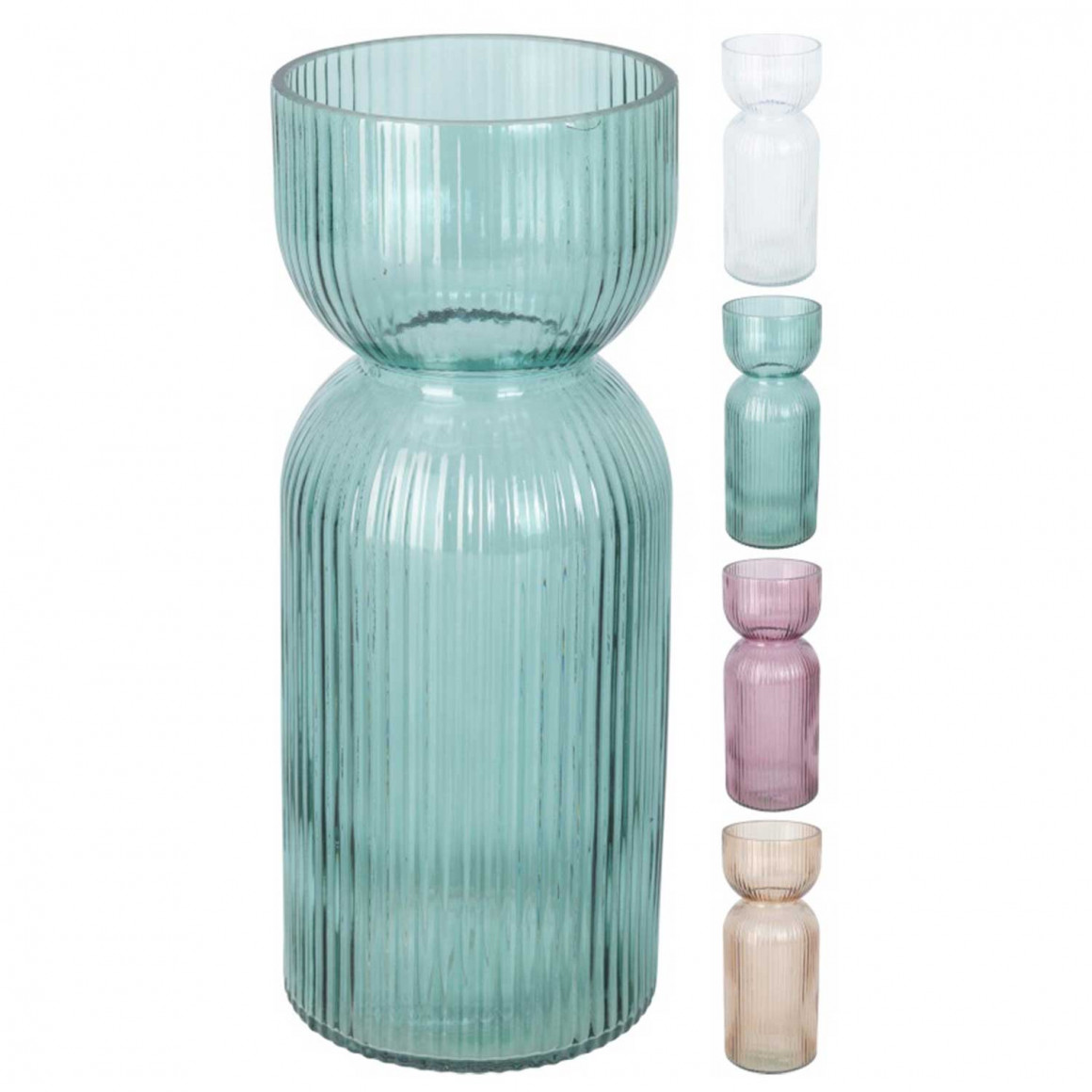 Ваза KOOPMAN VASE GLASS WITH LAYER (392754) (HC5000340)