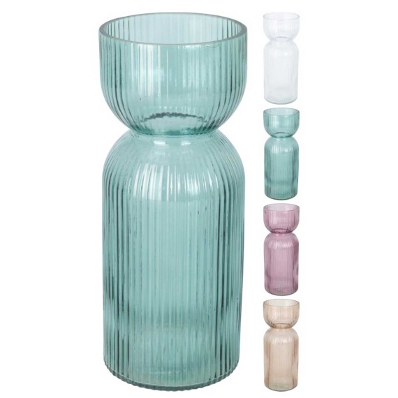 Ваза KOOPMAN VASE GLASS WITH LAYER (392754) (HC5000340)