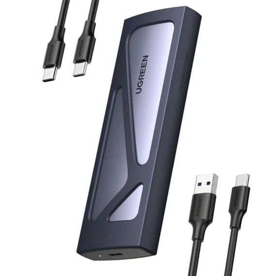 Чехол для жесткого диска UGREEN CM578 M.2 NVMe Type-C 10Gbps (GR) (15512)