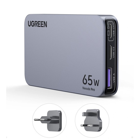 Power adapter UGREEN X753 Nexode Pro GaN Fast Charging 65W PD 3 Ports (GR) (25356)