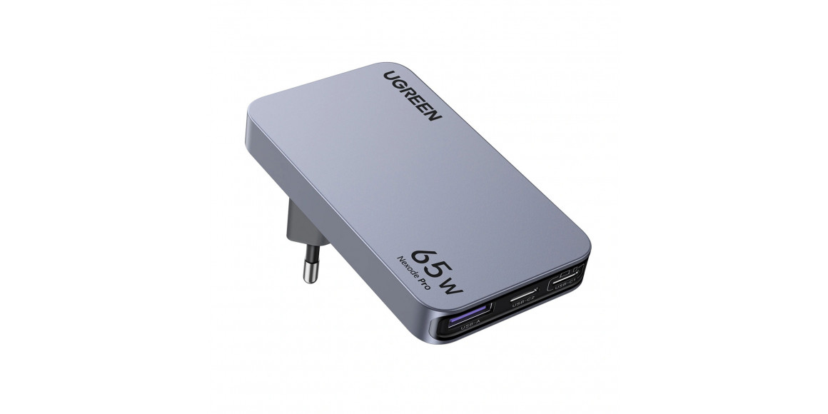 Հոսանքի ադապտոր UGREEN X753 Nexode Pro GaN Fast Charging 65W PD 3 Ports (GR) (25356)