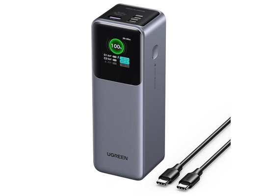 Արտաքին սնուցման մարտկոց UGREEN PB722 25000mAh 200W PD 3.1 (Grey) (35525B)