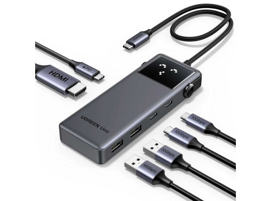 Usb-узел UGREEN Uno 6-in-1 USB-C 10Gbps (35998)