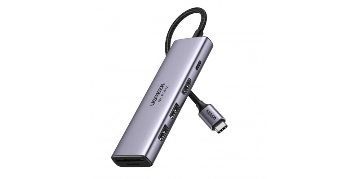Usb-узел UGREEN CM512 6-in-1 USB-C (45320)