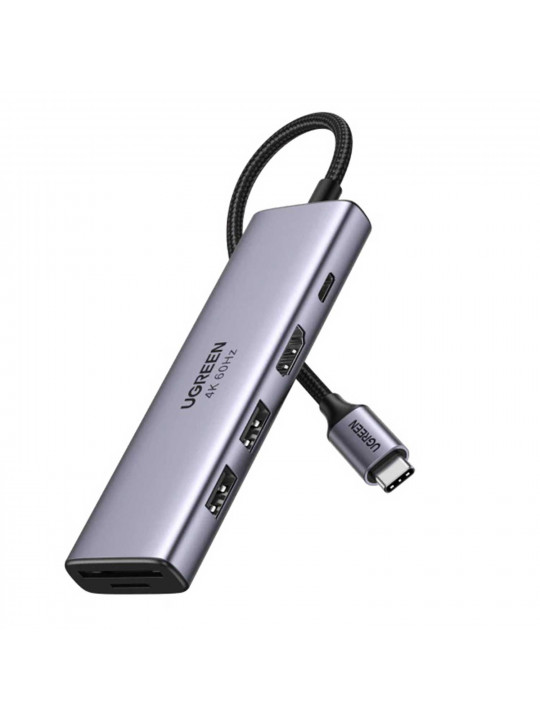 Usb-узел UGREEN CM512 6-in-1 USB-C (45320)