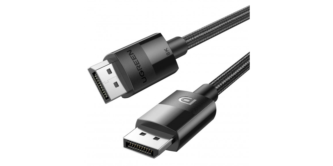 Մալուխ UGREEN DP114 DisplayPort 1.4 1M 8K (BK) (80390)