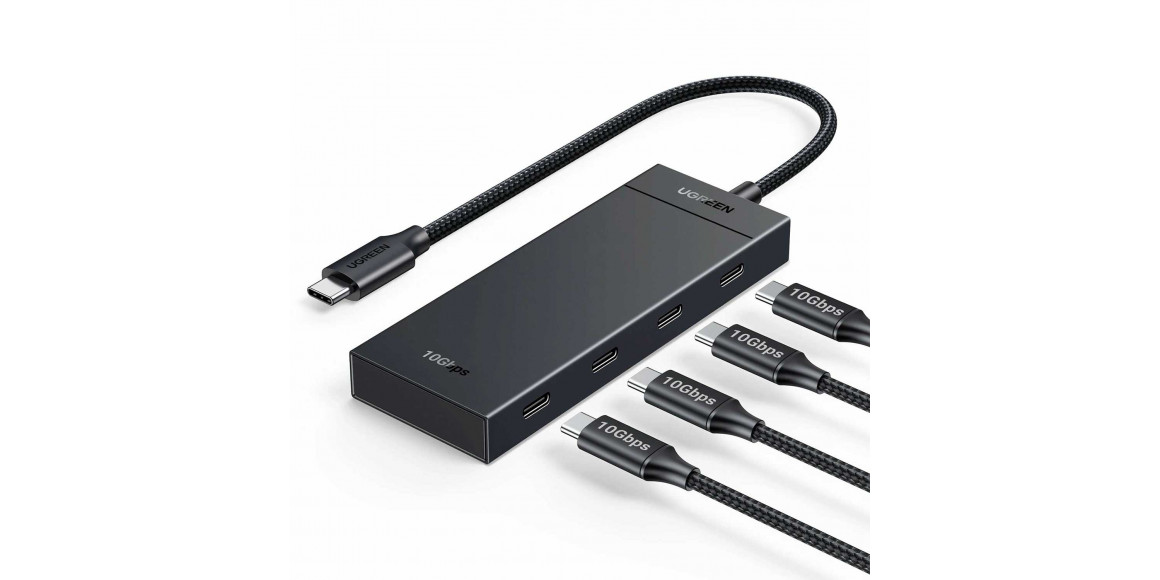 Usb-узел UGREEN CM806 Type-C 4 Ports (Black) (35583)