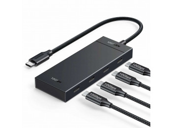Usb-узел UGREEN CM806 Type-C 4 Ports (Black) (35583)