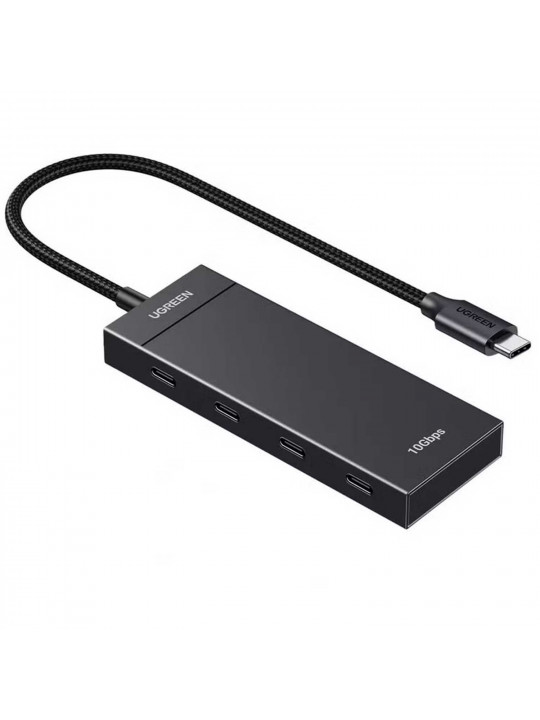 Usb-узел UGREEN CM806 Type-C 4 Ports (Black) (35583)