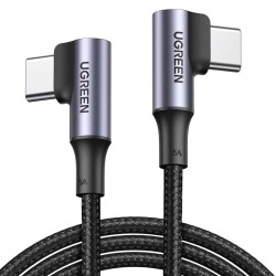 Մալուխ UGREEN US335 100W USB-C Angled (Grey) (70696)