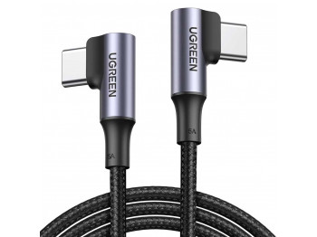 Кабель UGREEN US335 100W USB-C Angled (Grey) (70696)