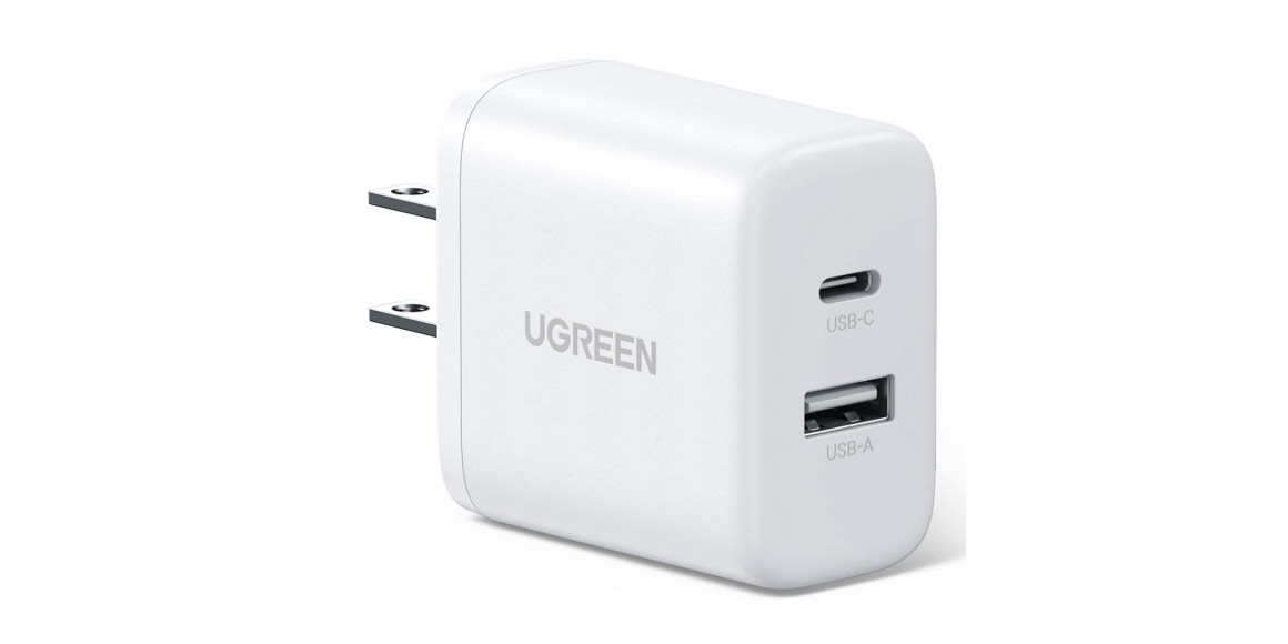 Հոսանքի ադապտոր UGREEN X227 20W 2-Port 20W (White) (45310)