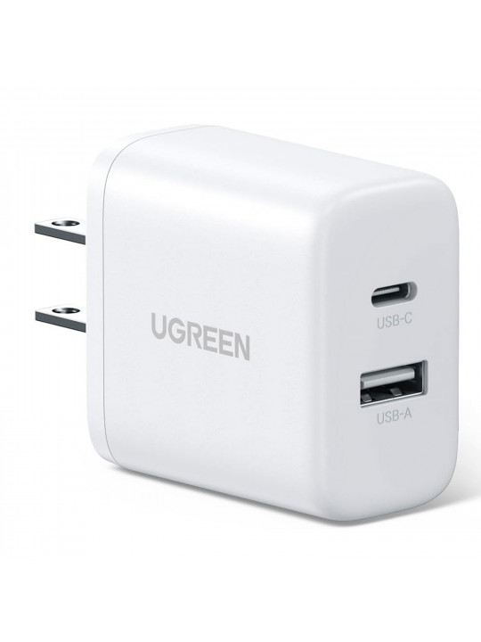 Power adapter UGREEN X227 20W 2-Port 20W (White) (45310)