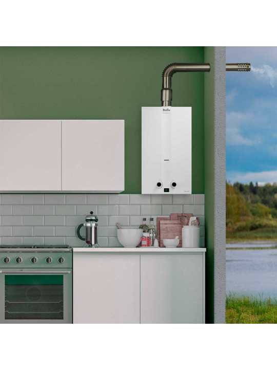 Gas water heater BALLU GWH 12 FIERY TURBO 