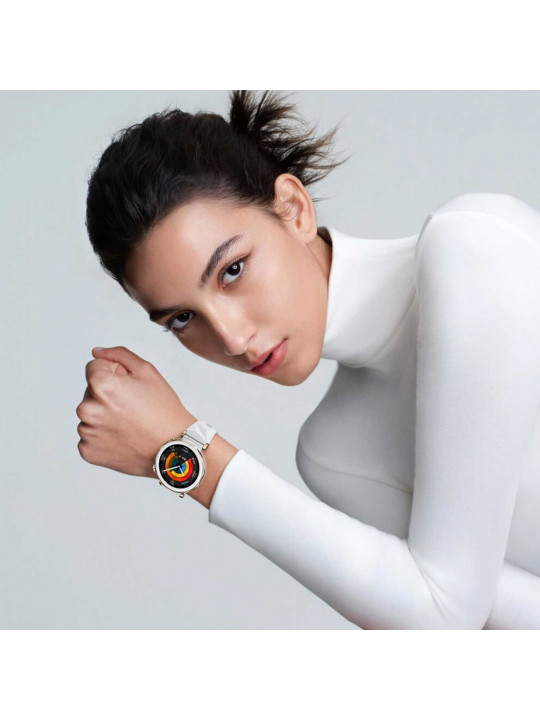Սմարթ ժամացույց HUAWEI WATCH GT5 Pro Jana-B19C 42mm White Ceramic Strap (Ceramic White) (55020DGV)