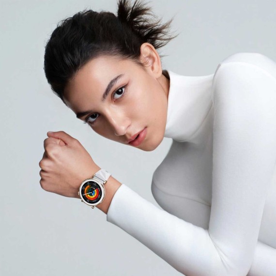 Smart watch HUAWEI WATCH GT5 Pro Jana-B19C 42mm White Ceramic Strap (Ceramic White) (55020DGV)