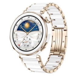 Smart watch HUAWEI WATCH GT5 Pro Jana-B19C 42mm White Ceramic Strap (Ceramic White) (55020DGV)