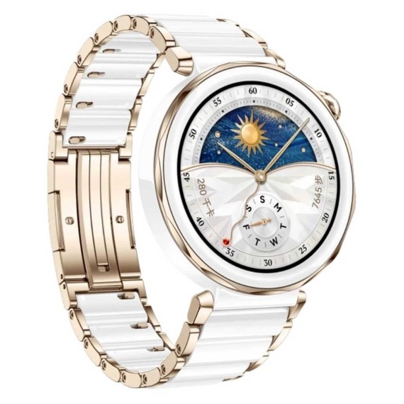 Smart watch HUAWEI WATCH GT5 Pro Jana-B19C 42mm White Ceramic Strap (Ceramic White) (55020DGV)