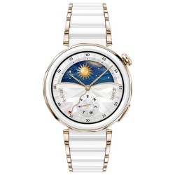 Smart watch HUAWEI WATCH GT5 Pro Jana-B19C 42mm White Ceramic Strap (Ceramic White) (55020DGV)