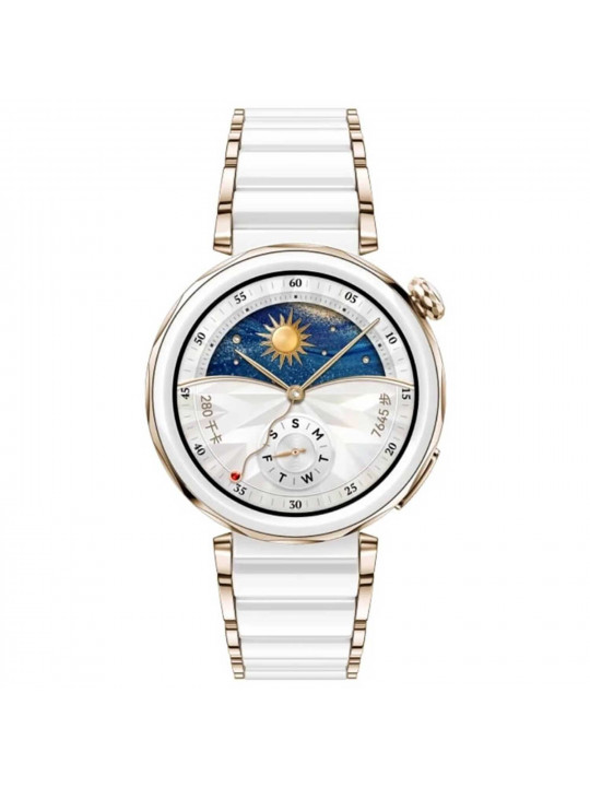 Սմարթ ժամացույց HUAWEI WATCH GT5 Pro Jana-B19C 42mm White Ceramic Strap (Ceramic White) (55020DGV)