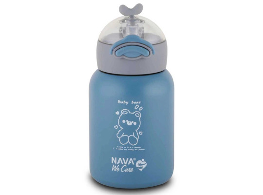 Ջրի շիշ NAVA 10-110-002 S.STEEL WE CARE BLUE 350ML 