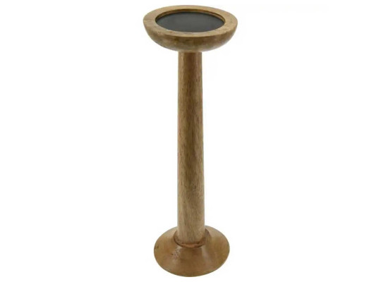 Candlestick KOOPMAN CANDLE HOLDER MANGO NATURAL (615174) (A93000310)