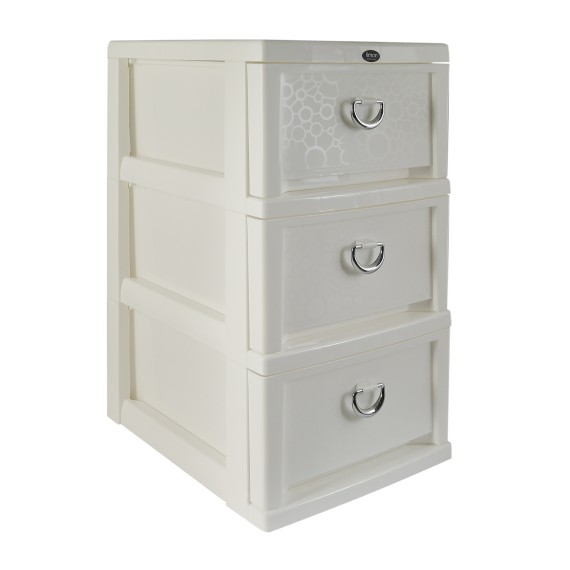 Комод из пластика LIMON 152007 SEC.3 N3 CREAM (902082) 