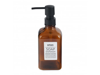 Soap dispenser LIMON 211300 SQUAR BROWN 450ML (906882) (907513)