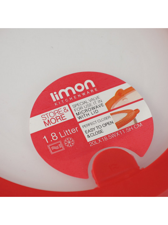 Пищевые контайнеры LIMON 222200 GLASS W/LID SET 3PC(907490) 