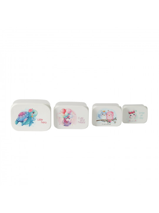 Пищевые контайнеры LIMON 223200 RECTN. BEAR SET 4PC (908411) 