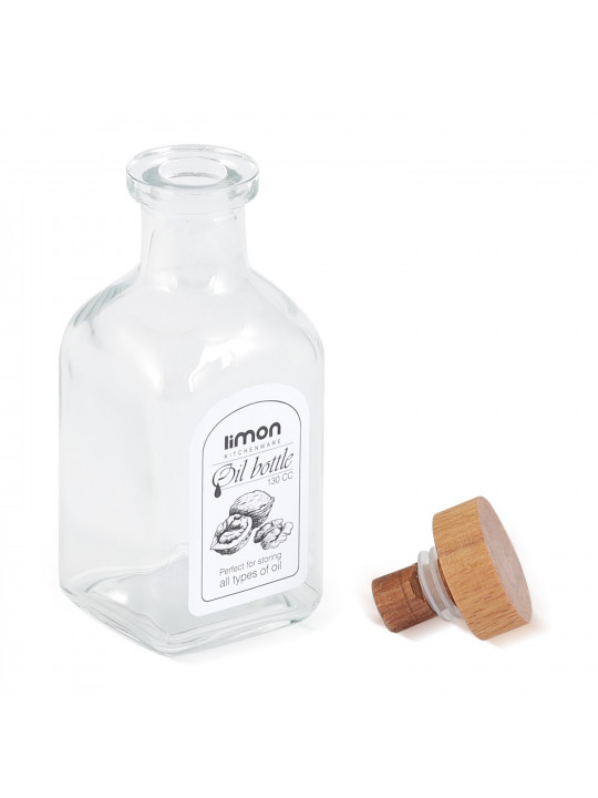 Банка LIMON 226559 GLASSES W/LID WOOD 130ML (909029)