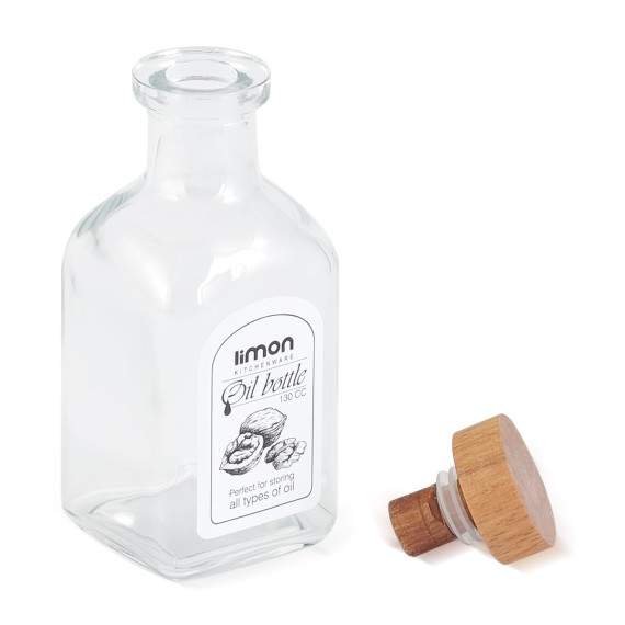 Банка LIMON 226559 GLASSES W/LID WOOD 130ML (909029)