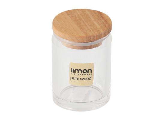 Банка LIMON 228059 SAFFRON W/WOOD LID  (908916) 