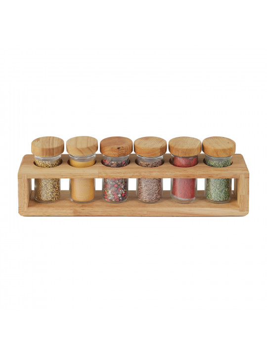 Jar LIMON 230600 SET 6PC WOODEN STAND (909098) 