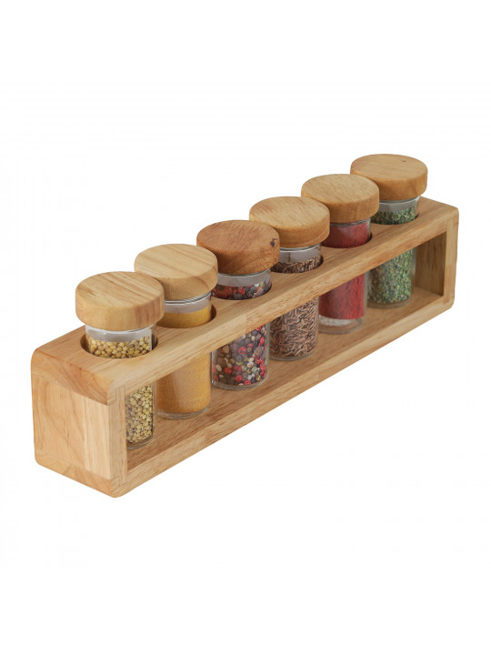 Jar LIMON 230600 SET 6PC WOODEN STAND (909098) 
