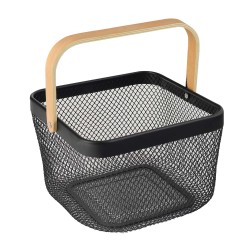 Արկղեր եվ զամբյուղներ LIMON 232100 SQUARE METAL BLACK BASKET (909272) 