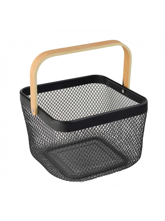 Ящики и карзины LIMON 232100 SQUARE METAL BLACK BASKET (909272) 