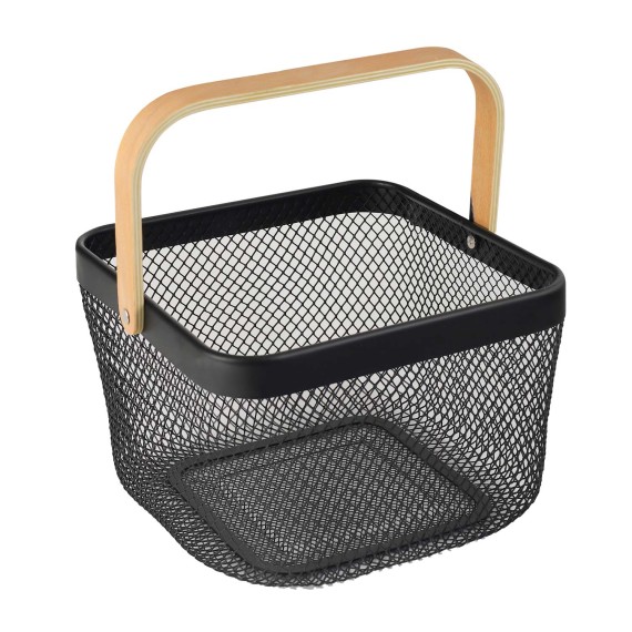 Արկղեր եվ զամբյուղներ LIMON 232100 SQUARE METAL BLACK BASKET (909272) 