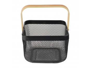 Արկղեր եվ զամբյուղներ LIMON 232100 SQUARE METAL BLACK BASKET (909272) 